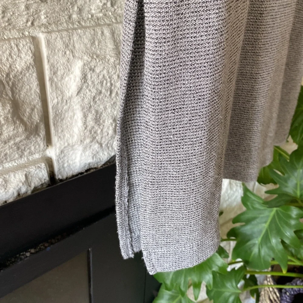 🩶Zara Long Sleeve Waffle Weave Top - Large - Picture 4 of 6